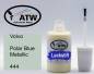 Preview: Volvo, Polar Blue Metallic, 444: 20ml Lackstift, von ATW Autoteile West.